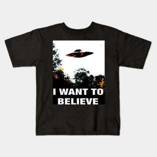 I Want To Believe Kids T-Shirt